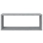 vidaXL Mensole Cubo Muro 2 pz Grigio Sonoma 60x15x23 Legno Multistrato vidaXL Mensole Cubo Muro 2 pz Grigio Sonoma 60x15x23 Legno Multistrato
