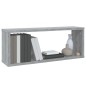 vidaXL Mensole Cubo Muro 2 pz Grigio Sonoma 60x15x23 Legno Multistrato vidaXL Mensole Cubo Muro 2 pz Grigio Sonoma 60x15x23 Legno Multistrato
