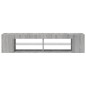 vidaXL Mobile Porta TV con Luci LED Grigio Sonoma 135x39x30 cm vidaXL Mobile Porta TV con Luci LED Grigio Sonoma 135x39x30 cm