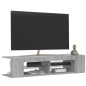 vidaXL Mobile Porta TV con Luci LED Grigio Sonoma 135x39x30 cm vidaXL Mobile Porta TV con Luci LED Grigio Sonoma 135x39x30 cm