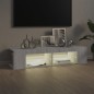vidaXL Mobile Porta TV con Luci LED Grigio Sonoma 135x39x30 cm vidaXL Mobile Porta TV con Luci LED Grigio Sonoma 135x39x30 cm