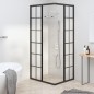Cabina Doccia ESG Smerigliato 80x70x180 cm Nera Cabina Doccia ESG Smerigliato 80x70x180 cm Nera