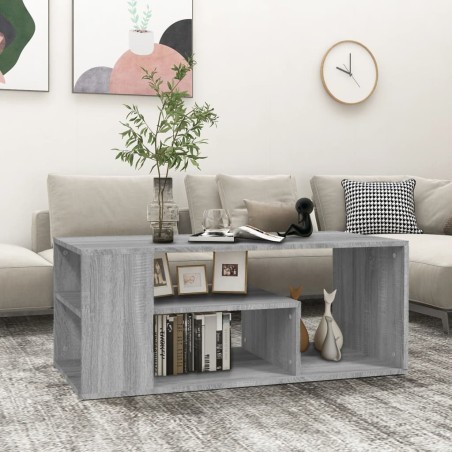 vidaXL Tavolino da Salotto grigio sonoma 100x50x40cm Legno Multistrato