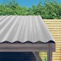 Pannelli Tetto 36pz Acciaio Verniciato Polvere Argento 60x36 cm Pannelli Tetto 36pz Acciaio Verniciato Polvere Argento 60x36 cm