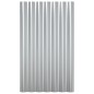 Pannelli Tetto 36pz Acciaio Verniciato Polvere Argento 60x36 cm Pannelli Tetto 36pz Acciaio Verniciato Polvere Argento 60x36 cm