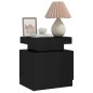 vidaXL Comodino Nero Lucido 45x35x52 cm in Legno Multistrato vidaXL Comodino Nero Lucido 45x35x52 cm in Legno Multistrato