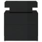 vidaXL Comodino Nero Lucido 45x35x52 cm in Legno Multistrato vidaXL Comodino Nero Lucido 45x35x52 cm in Legno Multistrato