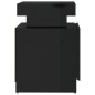 vidaXL Comodino Nero Lucido 45x35x52 cm in Legno Multistrato vidaXL Comodino Nero Lucido 45x35x52 cm in Legno Multistrato