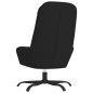 vidaXL Sedia Relax Nero in Velluto vidaXL Sedia Relax Nero in Velluto