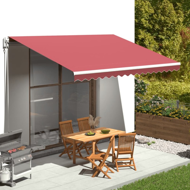 vidaXL Tessuto di Ricambio per Tenda da Sole Rosso Borgogna 4,5x3 m vidaXL Tessuto di Ricambio per Tenda da Sole Rosso Borgogna 4,5x3 m