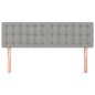 vidaXL Testiere 2 pz Grigio Chiaro 72x5x78/88 cm in Tessuto vidaXL Testiere 2 pz Grigio Chiaro 72x5x78/88 cm in Tessuto