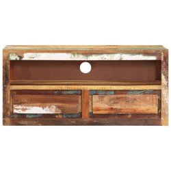 Mobile Porta TV 88x30x40 cm in Legno Massello di Recupero
