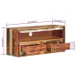 Mobile Porta TV 88x30x40 cm in Legno Massello di Recupero Mobile Porta TV 88x30x40 cm in Legno Massello di Recupero