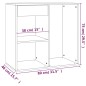 vidaXL Armadietto per Cosmetici Bianco 80x40x75cm in Legno Multistrato