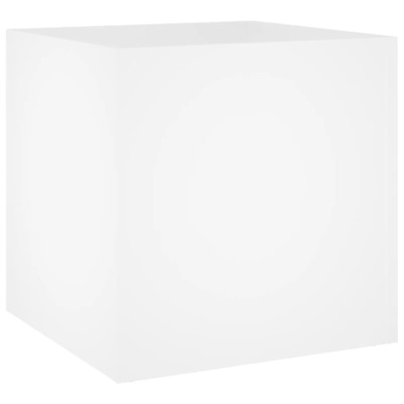 vidaXL Fioriera Bianca 40x40x40 cm in Legno Multistrato