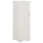 Armadietto in Plastica 40x43x125 cm Effetto Legno Bianco Armadietto in Plastica 40x43x125 cm Effetto Legno Bianco