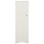 Armadietto in Plastica 40x43x125 cm Effetto Legno Bianco Armadietto in Plastica 40x43x125 cm Effetto Legno Bianco