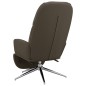 vidaXL Poltrona Relax Poggiapiedi Grigio Scuro Similpelle Scamosciata vidaXL Poltrona Relax Poggiapiedi Grigio Scuro Similpelle Scamosciata