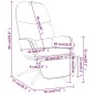 vidaXL Poltrona Relax Poggiapiedi Grigio Scuro Similpelle Scamosciata vidaXL Poltrona Relax Poggiapiedi Grigio Scuro Similpelle Scamosciata