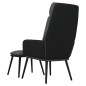 vidaXL Poltrona Relax e Sgabello Grigio Scuro in Tessuto e Similpelle vidaXL Poltrona Relax e Sgabello Grigio Scuro in Tessuto e Similpelle
