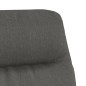 vidaXL Poltrona Relax e Sgabello Grigio Scuro in Tessuto e Similpelle vidaXL Poltrona Relax e Sgabello Grigio Scuro in Tessuto e Similpelle