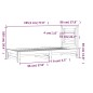 vidaXL Dormeuse Estraibile Nera 2x(90x190) cm Legno Massello di Pino vidaXL Dormeuse Estraibile Nera 2x(90x190) cm Legno Massello di Pino