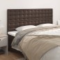 vidaXL Testiera 4 pz Marrone 80x5x78/88 cm in Similpelle vidaXL Testiera 4 pz Marrone 80x5x78/88 cm in Similpelle
