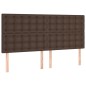 vidaXL Testiera 4 pz Marrone 80x5x78/88 cm in Similpelle vidaXL Testiera 4 pz Marrone 80x5x78/88 cm in Similpelle
