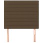 vidaXL Testiera 2 pz Marrone Scuro 100x5x78/88 cm in Tessuto