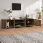 Mobile TV Rovere Fumo 140x40x35 cm in Legno Multistrato Mobile TV Rovere Fumo 140x40x35 cm in Legno Multistrato