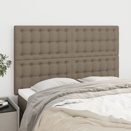 vidaXL Testiere 4 pz Tortora 72x5x78/88 cm in Tessuto