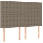 vidaXL Testiere 4 pz Tortora 72x5x78/88 cm in Tessuto vidaXL Testiere 4 pz Tortora 72x5x78/88 cm in Tessuto