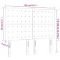 vidaXL Testiere 4 pz Tortora 72x5x78/88 cm in Tessuto vidaXL Testiere 4 pz Tortora 72x5x78/88 cm in Tessuto