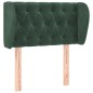 vidaXL Testiera ad Orecchio Verde Scuro 83x23x78/88 cm in Velluto vidaXL Testiera ad Orecchio Verde Scuro 83x23x78/88 cm in Velluto