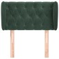 vidaXL Testiera ad Orecchio Verde Scuro 83x23x78/88 cm in Velluto vidaXL Testiera ad Orecchio Verde Scuro 83x23x78/88 cm in Velluto