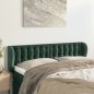 vidaXL Testiera ad Orecchio Verde Scuro 147x23x78/88 cm in Velluto