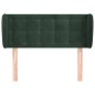 vidaXL Testiera ad Orecchio Verde Scuro 93x23x78/88 cm in Velluto