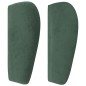 vidaXL Testiera ad Orecchio Verde Scuro 93x23x78/88 cm in Velluto