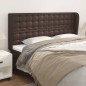 vidaXL Testiera ad Orecchio Marrone 163x23x118/128 cm in Similpelle vidaXL Testiera ad Orecchio Marrone 163x23x118/128 cm in Similpelle