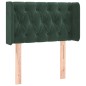 vidaXL Testiera ad Orecchio Verde Scuro 83x16x78/88 cm in Velluto vidaXL Testiera ad Orecchio Verde Scuro 83x16x78/88 cm in Velluto
