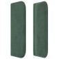vidaXL Testiera ad Orecchio Verde Scuro 183x16x78/88 cm in Velluto vidaXL Testiera ad Orecchio Verde Scuro 183x16x78/88 cm in Velluto
