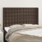 vidaXL Testiera ad Orecchio Marrone 147x16x118/128 cm in Similpelle vidaXL Testiera ad Orecchio Marrone 147x16x118/128 cm in Similpelle
