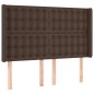 vidaXL Testiera ad Orecchio Marrone 147x16x118/128 cm in Similpelle vidaXL Testiera ad Orecchio Marrone 147x16x118/128 cm in Similpelle