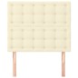 vidaXL Testiera 2 pz Crema 80x5x78/88 cm in Similpelle vidaXL Testiera 2 pz Crema 80x5x78/88 cm in Similpelle
