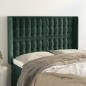 vidaXL Testiera ad Orecchio Verde Scuro 147x23x118/128cm in Velluto vidaXL Testiera ad Orecchio Verde Scuro 147x23x118/128cm in Velluto