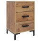 vidaXL Comodini 2 pz 40x30x55 cm in Legno Massello di Pino vidaXL Comodini 2 pz 40x30x55 cm in Legno Massello di Pino