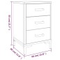 vidaXL Comodini 2 pz 40x30x55 cm in Legno Massello di Pino vidaXL Comodini 2 pz 40x30x55 cm in Legno Massello di Pino