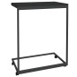 Tavolino con Ruote Nero 55x35x70 cm in Legno Multistrato Tavolino con Ruote Nero 55x35x70 cm in Legno Multistrato