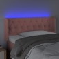 vidaXL Testiera a LED Rosa 103x16x78/88 cm in Velluto vidaXL Testiera a LED Rosa 103x16x78/88 cm in Velluto