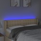 vidaXL Testiera a LED Crema 147x16x78/88 cm in Tessuto vidaXL Testiera a LED Crema 147x16x78/88 cm in Tessuto